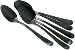Amefa Austin 1410 Cuillères à Moka, Noir Mat, 6 Pièces