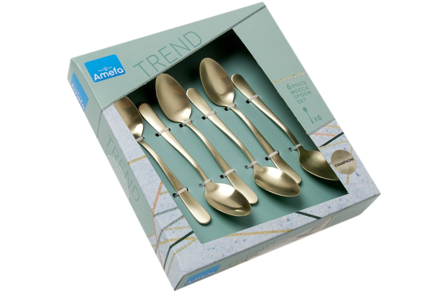 Amefa Austin 1410, 1410AVTR06AK6 Cuillères à Dessert Couleur Champagne, 6 Pièces 4 Amefa Austin 1410, 1410AVTR06AK6 Cuillères à Dessert Couleur Champagne, 6 Pièces – Image 4