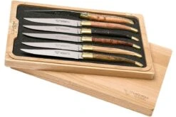 Laguiole En Aubrac Set Couteaux Steak 6 Pièces Essences Variées, 62C99BDLBH -Victokai Boutique AU62C99BDLBH 05 laguiole en aubrac au62c99bdlbh 05