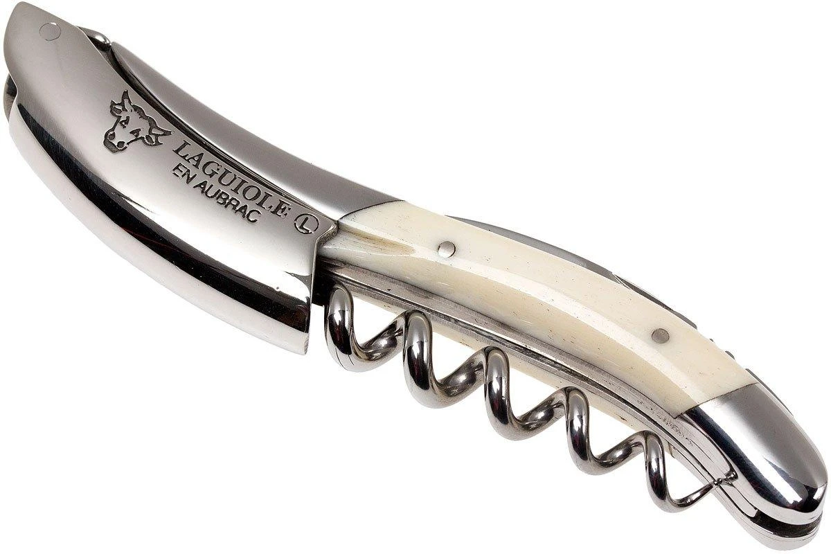 Laguiole En Aubrac Couteau Sommelier Corne De Buffle Blanche LSI1 1 Laguiole En Aubrac Couteau Sommelier Corne De Buffle Blanche LSI1