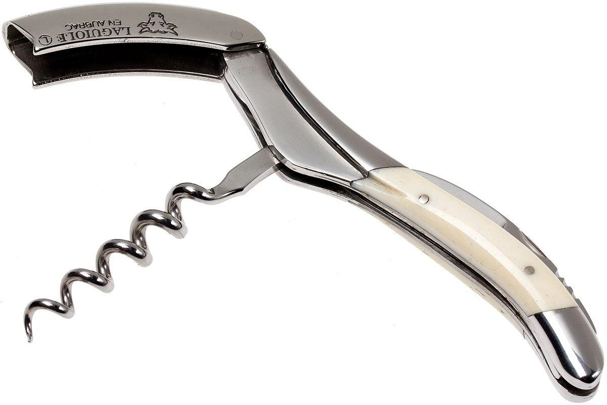 Laguiole En Aubrac Couteau Sommelier Corne De Buffle Blanche LSI1 2 Laguiole En Aubrac Couteau Sommelier Corne De Buffle Blanche LSI1 – Image 2