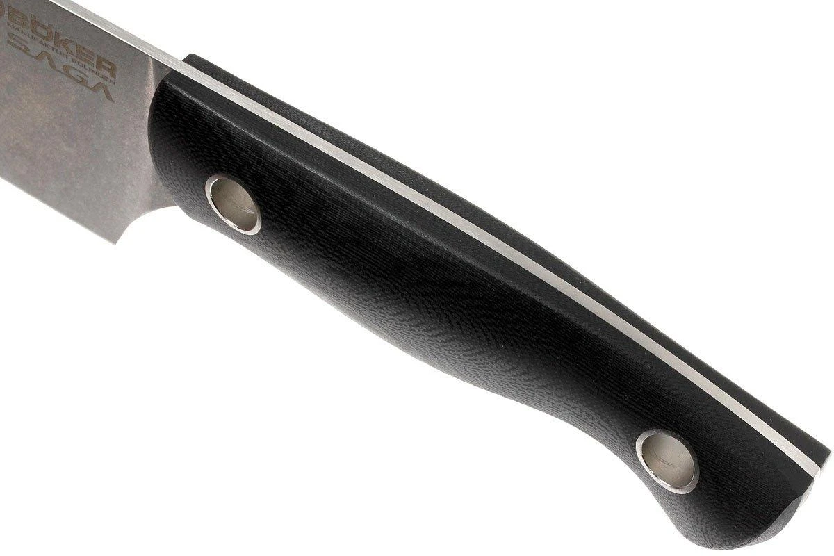 Böker 130267, Saga Couteau De Chef, Stonewash Finish 5 Böker 130267, Saga Couteau De Chef, Stonewash Finish – Image 5
