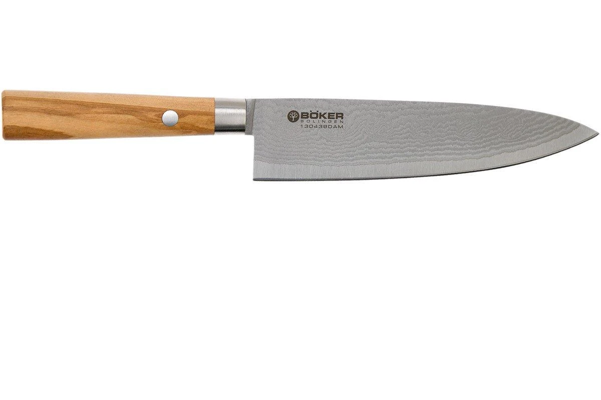 Böker Damast Olive 15.5 Cm Petit Couteau De Chef, 130439DAM 2 Böker Damast Olive 15.5 Cm Petit Couteau De Chef, 130439DAM – Image 2