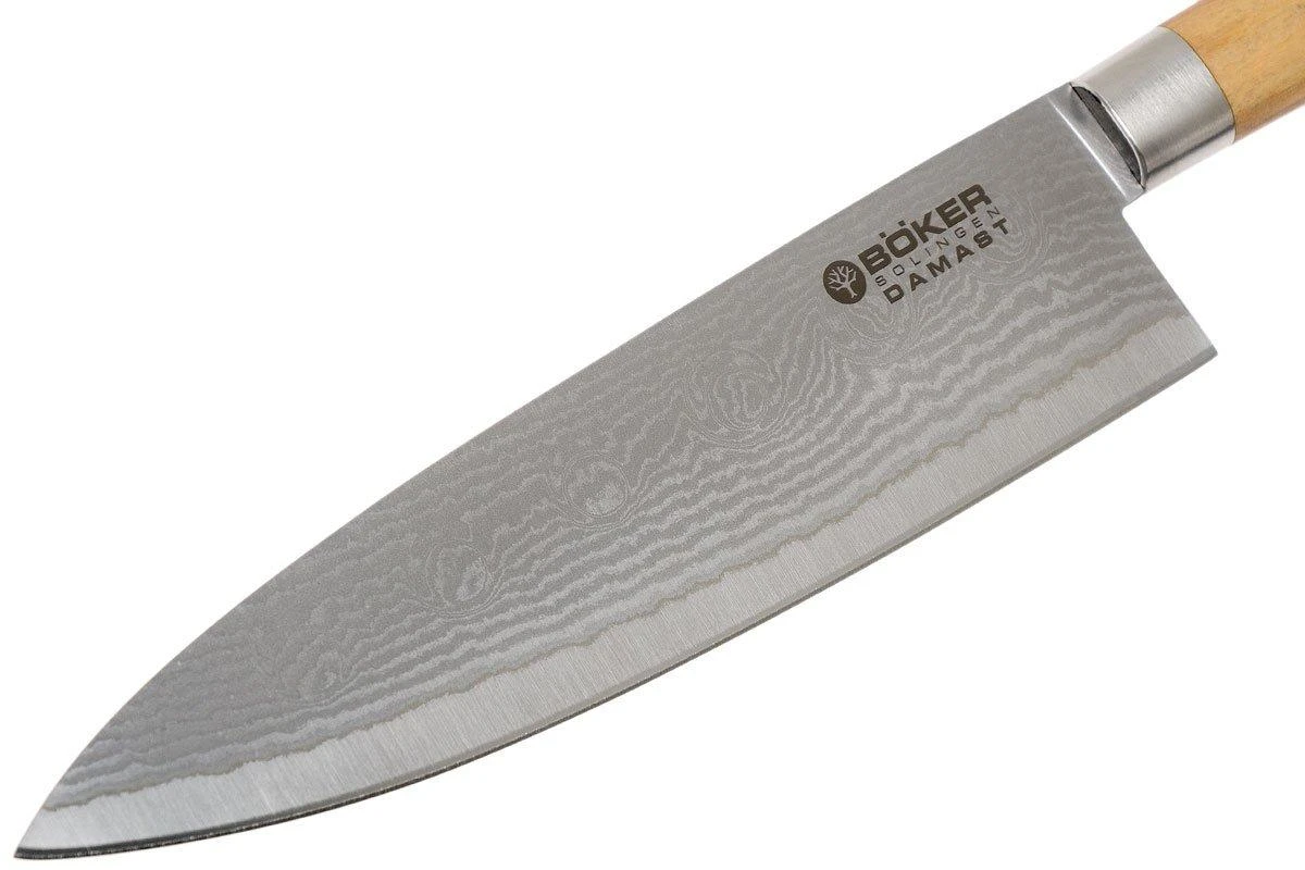 Böker Damast Olive 15.5 Cm Petit Couteau De Chef, 130439DAM 3 Böker Damast Olive 15.5 Cm Petit Couteau De Chef, 130439DAM – Image 3