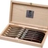 Claude Dozorme Laguiole Coffret De Couteaux à Steak 6 Pièces, Rosewood