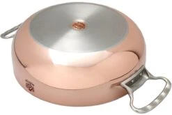 De Buyer Prima Matera Sauteuse En Cuivre 28 Cm, Couvercle Inox 6232.28 -Victokai Boutique DEB6232 28 03 de buyer prima matera deb6232 28 03