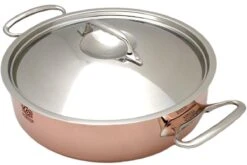 De Buyer Prima Matera Sauteuse En Cuivre 28 Cm Couvercle Inox 6241.28