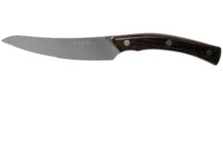 Due Cigni Arne Line Couteau à Steak Dentelé 11 Cm, Ziricote