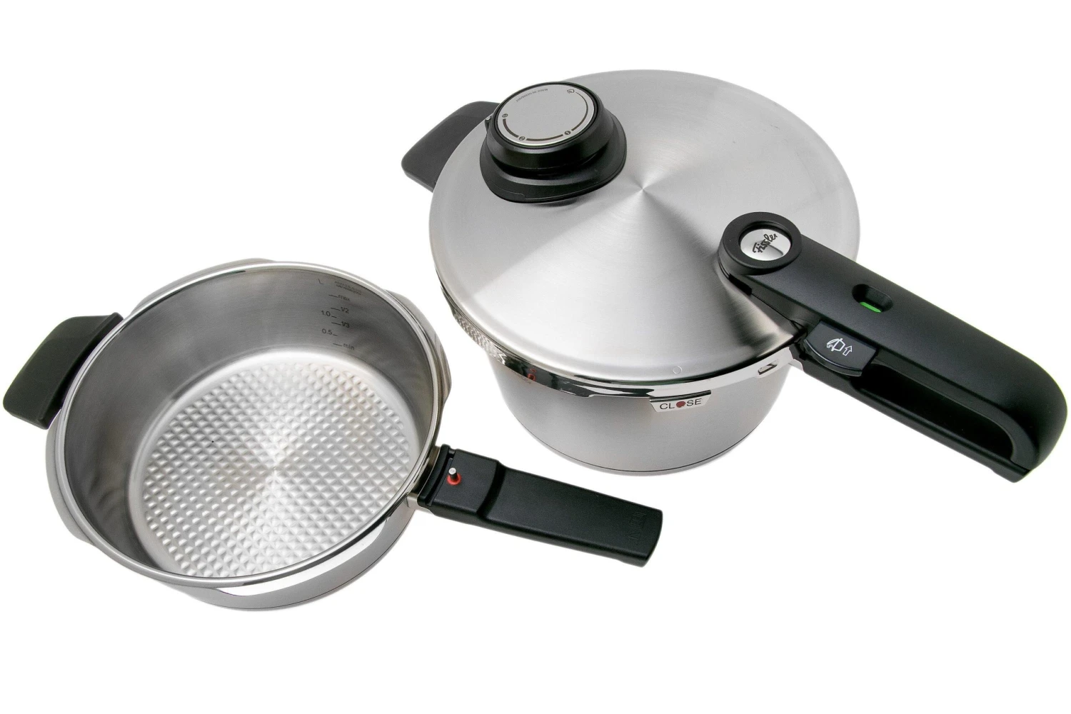 Fissler Vitavit Premium 622-412-11-070, Set Autocuiseur 3 Pièces Avec Panier Vapeur, 4,5 L 2 Fissler Vitavit Premium 622-412-11-070, Set Autocuiseur 3 Pièces Avec Panier Vapeur, 4,5 L – Image 2