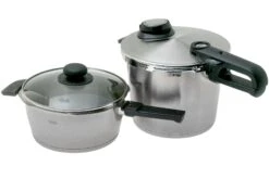 Fissler Vitavit Premium 622-412-13-090, Set Autocuiseur 4 Pièces Avec Couvercle En Verre