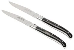 Fontenille Pataud Ensemble De 2 Couteaux à Steak, Corne De Buffle -Victokai Boutique FPLTC2PCN 05 fontenille pataud fpltc2pcn steakmessenset buffel d5