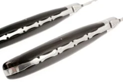 Fontenille Pataud Ensemble De 2 Couteaux à Steak, Corne De Buffle -Victokai Boutique FPLTC2PCN 09 fontenille pataud fpltc2pcn steakmessenset buffel d9