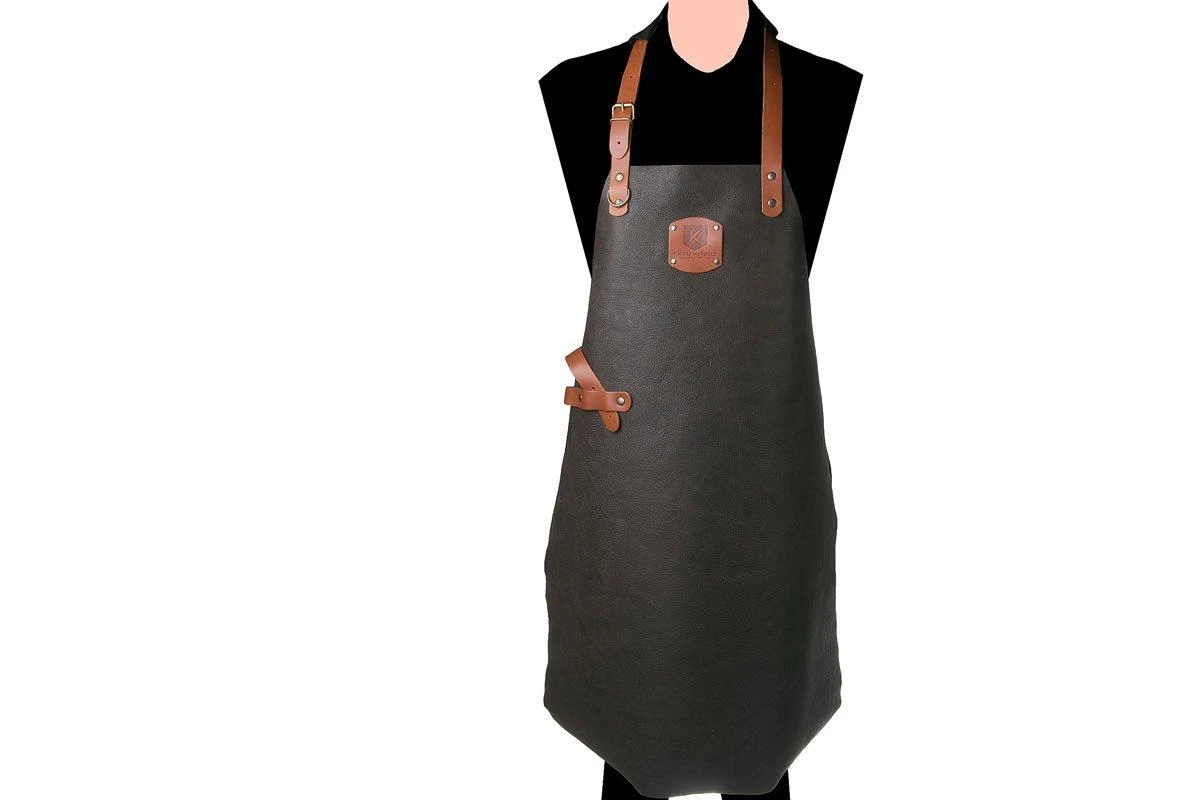 Knivesandtools Tablier En Cuir, Utah Choco 82cm 1 Knivesandtools Tablier En Cuir, Utah Choco 82cm