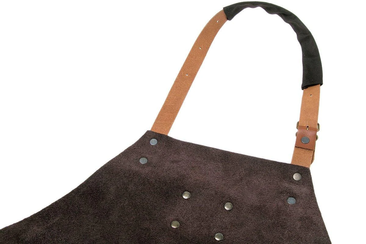 Knivesandtools Tablier En Cuir, Utah Choco 82cm 3 Knivesandtools Tablier En Cuir, Utah Choco 82cm – Image 3