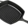 Lodge Grill Pan Poêle à Frire Carrée, Largeur Environ 26,5 Cm