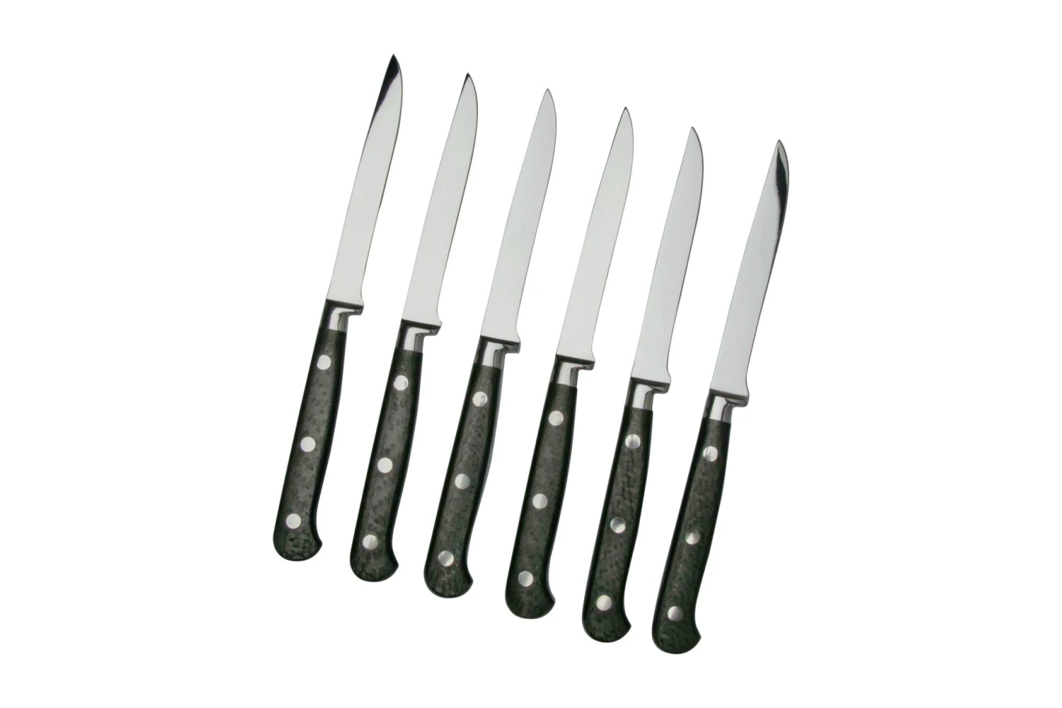 Maserin Apollo Carbon 2411-CA Set De 6 Couteaux à Steak 2 Maserin Apollo Carbon 2411-CA Set De 6 Couteaux à Steak – Image 2
