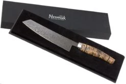 Nesmuk EXCLUSIVE C90 Couteau De Chef 18 Cm, Karelian Birch Burl, EDC90BM180 -Victokai Boutique NEEDC90BM180 08 nesmuk exclusive needc90bm180 08