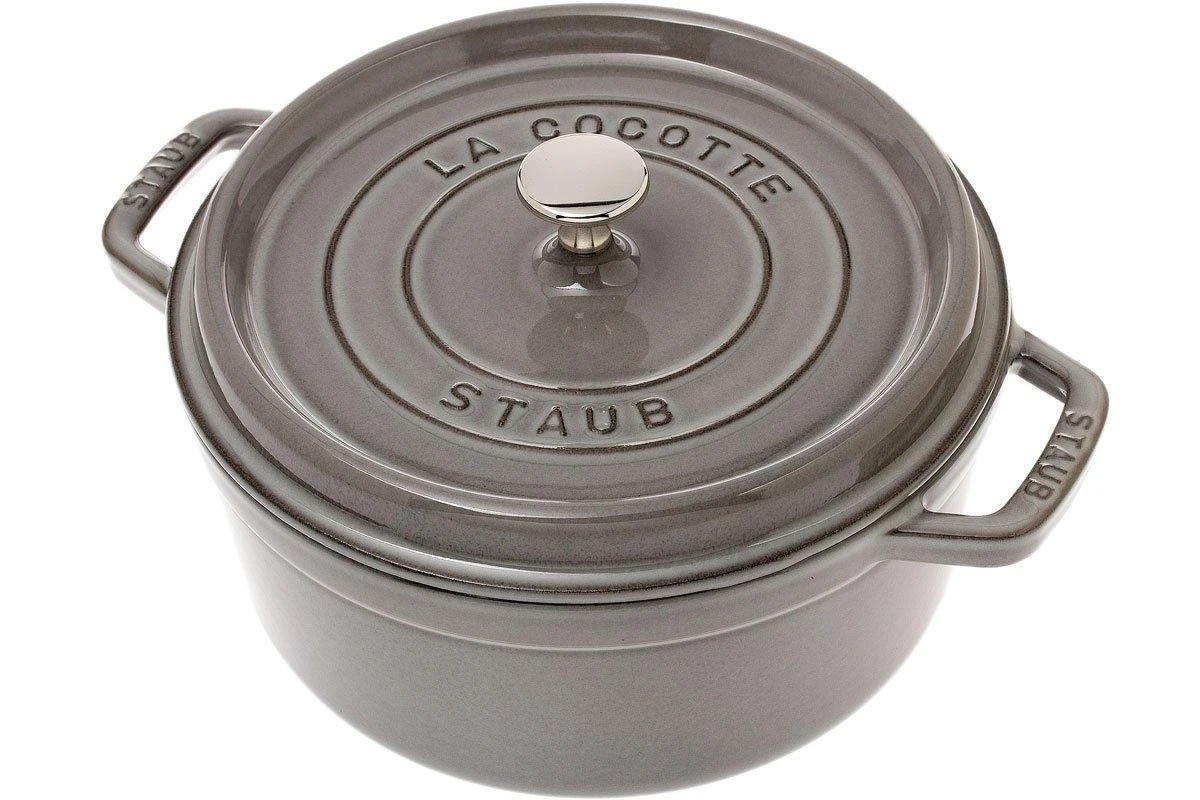 Cocotte Staub 24 Cm, 3,8 L Gris 1 Cocotte Staub 24 Cm, 3,8 L Gris