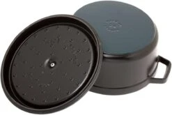 Cocotte Staub 24 Cm, 3,8 L Noir -Victokai Boutique SB1102425 03 staub sb1102425 03