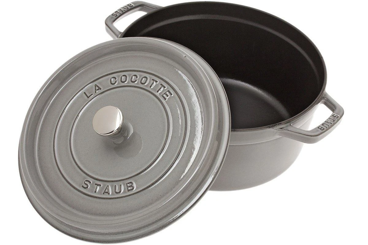 Cocotte Staub 26 Cm, 5,2 L Gris 2 Cocotte Staub 26 Cm, 5,2 L Gris – Image 2
