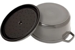Cocotte Staub 26 Cm, 5,2 L Gris 5 Cocotte Staub 26 Cm, 5,2 L Gris -Victokai Boutique SB1102618 03 staub sb1102618 03
