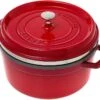Staub Cocotte 26cm, 5,2L, Rouge Avec Panier Vapeur