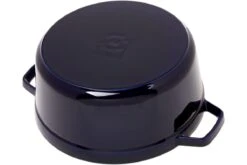 Staub Cocotte 26cm, 5,2L, Bleue Avec Panier Vapeur -Victokai Boutique SB1133891 04 staub sb1133891 04