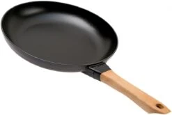 Staub Poêle à Frire Avec Manche En Bois 28cm, Noir