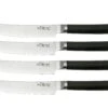 Shizu Hamono Takumi SS-1170-4, Set De Couteaux à Steak En Acier De Damas 4 Pièces, 12.5 Cm