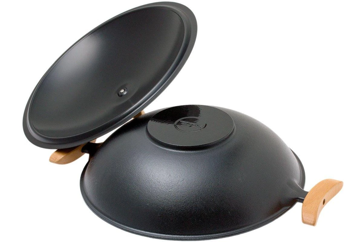 Spring Wok En Fonte Avec Couvercle 35 Cm, 4 L 3 Spring Wok En Fonte Avec Couvercle 35 Cm, 4 L – Image 3