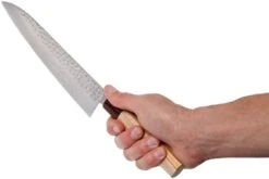 Sakai Takayuki Couteau De Chef 33-Layer Damascus Hammered WA 24 Cm -Victokai Boutique TA07476 06 sakai takayuki