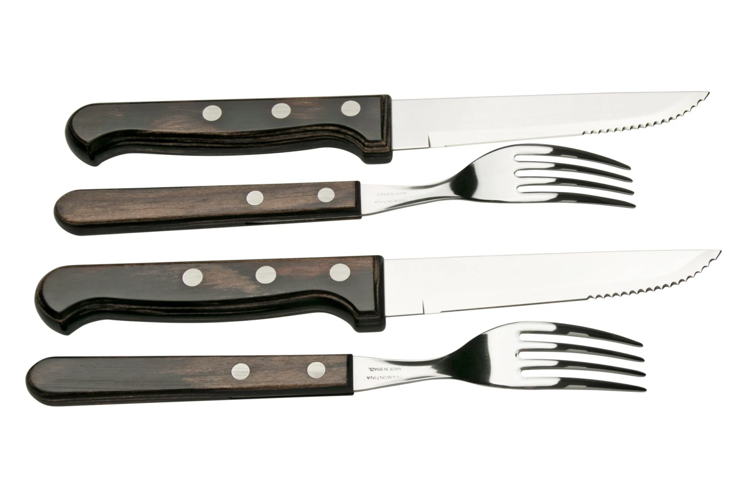 Tramontina Churrasco Gaucho 29899-312, Set De 4 Couverts à Steak 2 Tramontina Churrasco Gaucho 29899-312, Set De 4 Couverts à Steak – Image 2