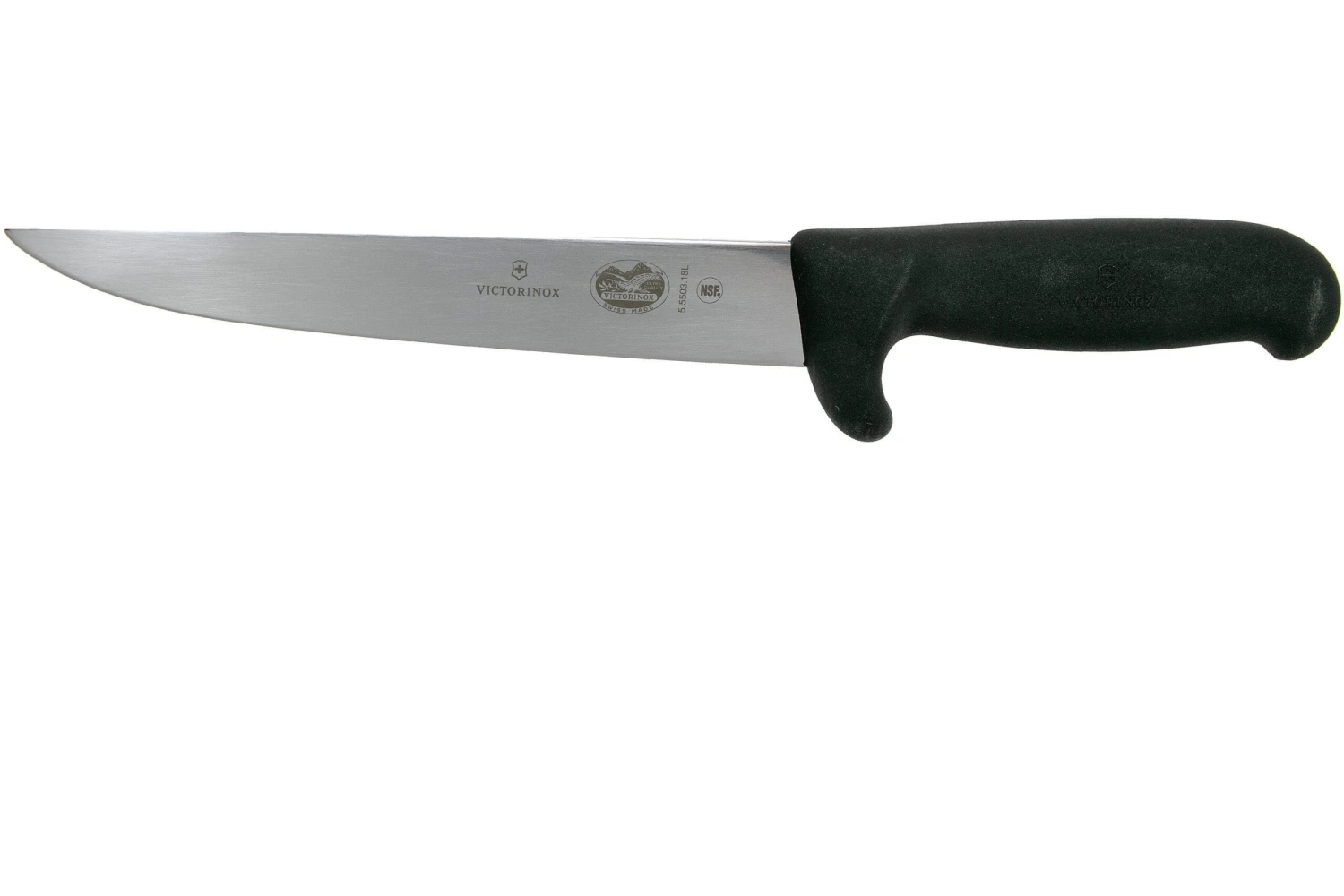 Victorinox Fibrox Safety Nose Couteau à Trancher La Viande 18 Cm, 5-5503-18L 1 Victorinox Fibrox Safety Nose Couteau à Trancher La Viande 18 Cm, 5-5503-18L