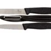 Victorinox SwissClassic Couteaux à Légumes Noir, Ensemble De 3, 6.7113.31