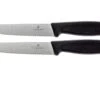 Victorinox SwissClassic Couteaux à Steak/pizza Noir, Set De 2, 6.7933.12B