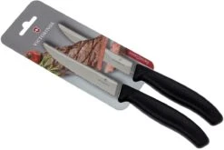 Victorinox SwissClassic Couteaux à Steak/pizza Noir, Set De 2, 6.7933.12B -Victokai Boutique VT6 7933 12B 05 victorinox vt6 7933 12b 05