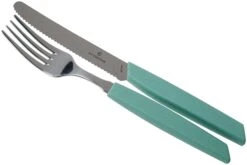Victorinox Swiss Modern 6.9096.11W41.12, Ménagère 12 Pièces Avec Couteau à Tomate, Vert