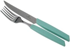 Victorinox Swiss Modern 6.9096.12W41.12, Ménagère 12 Pièces Avec Couteau à Steak, Vert