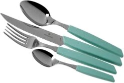 Victorinox Swiss Modern 6.9096.12W41.24, Ménagère 24 Pièces Avec Couteau à Steak, Vert
