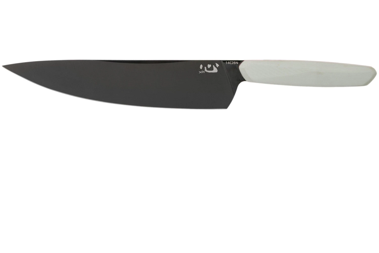 Xin Cutlery XinCore XC125 White G10, Red Liners, Black TiN Coating, Couteau De Chef 21,5 Cm 1 Xin Cutlery XinCore XC125 White G10, Red Liners, Black TiN Coating, Couteau De Chef 21,5 Cm