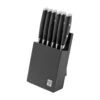 Yaxell Tsuchimon 36771 Set De 6 Couteaux à Steak Avec Bloc à Couteaux, Noir